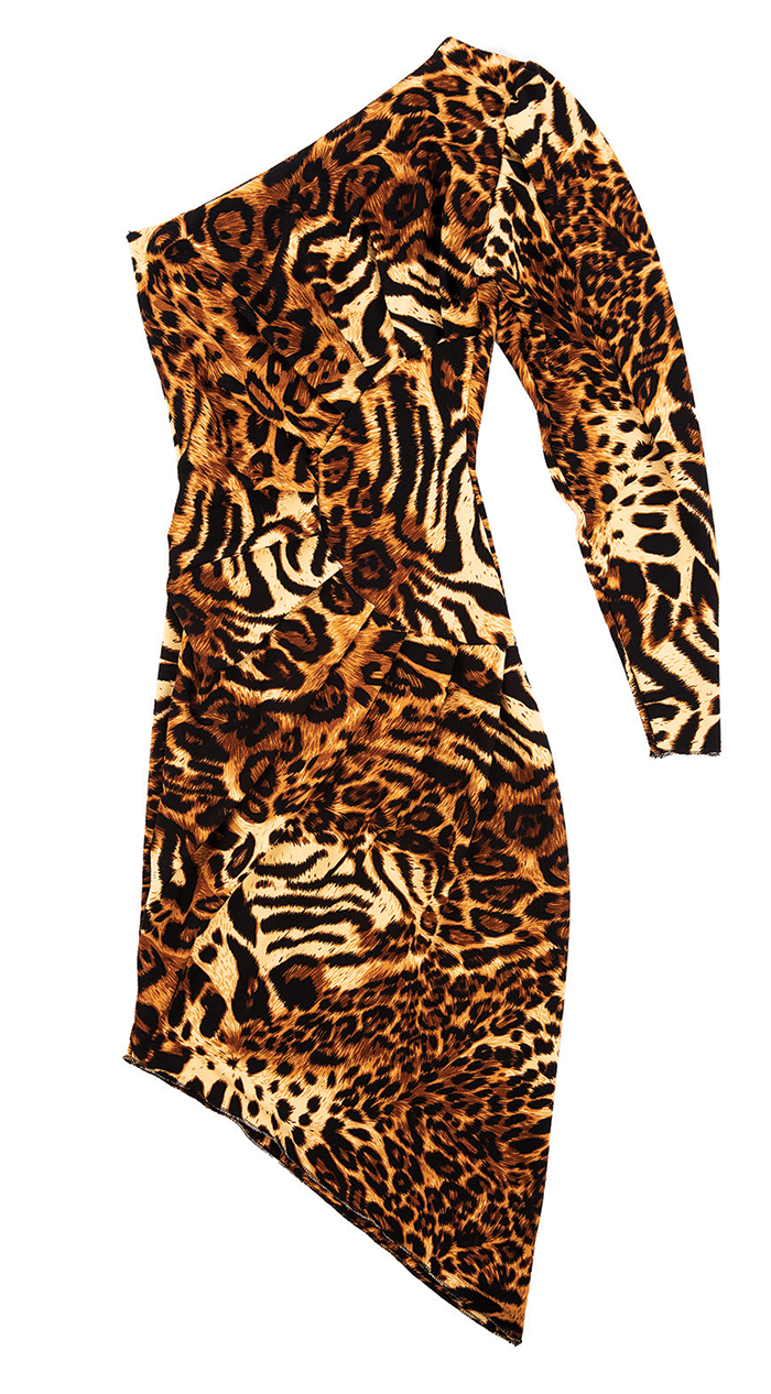 Safari off-the-shoulder dress, $100 (*Coming fall 2020. Estimated retail price.)