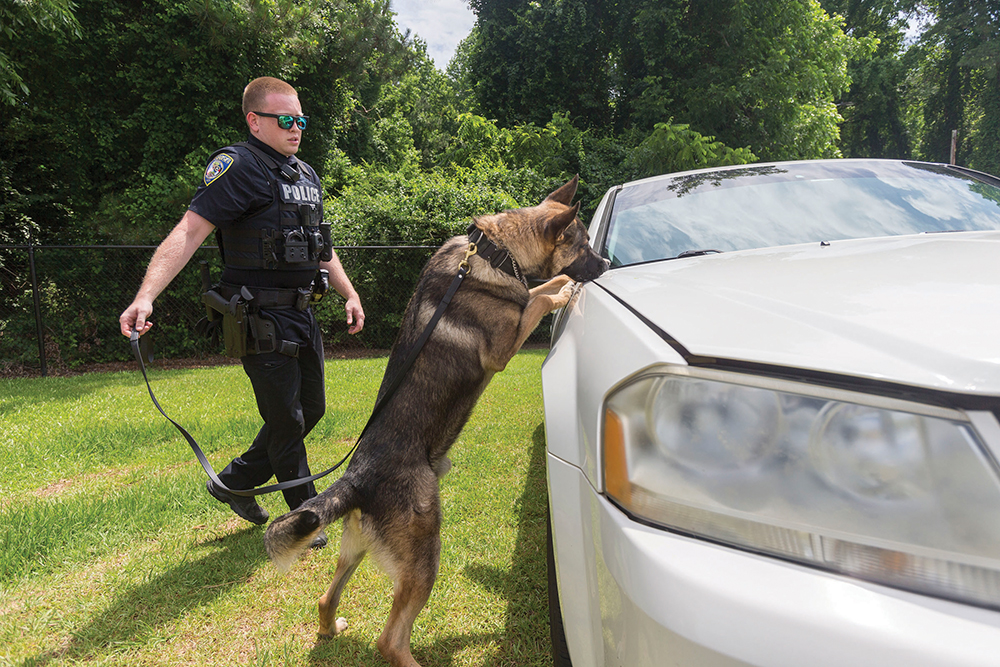 Officer Parket and K-9 Shadow have been deployed in the Fuquay-Varina police department together since March.